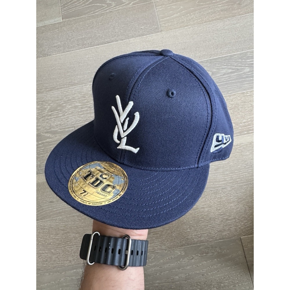 7 3/8 Playboi Carti YVL Fitted Hat Navy White Opium ❤️✅ BRAND NEW SHIPS ASAP